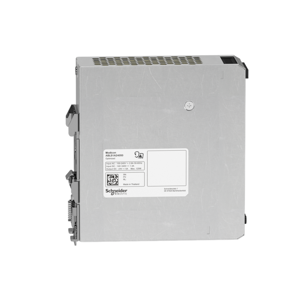 Regulated Power Supply, 100-240V AC, 24V 5 A, single phase, Optimized