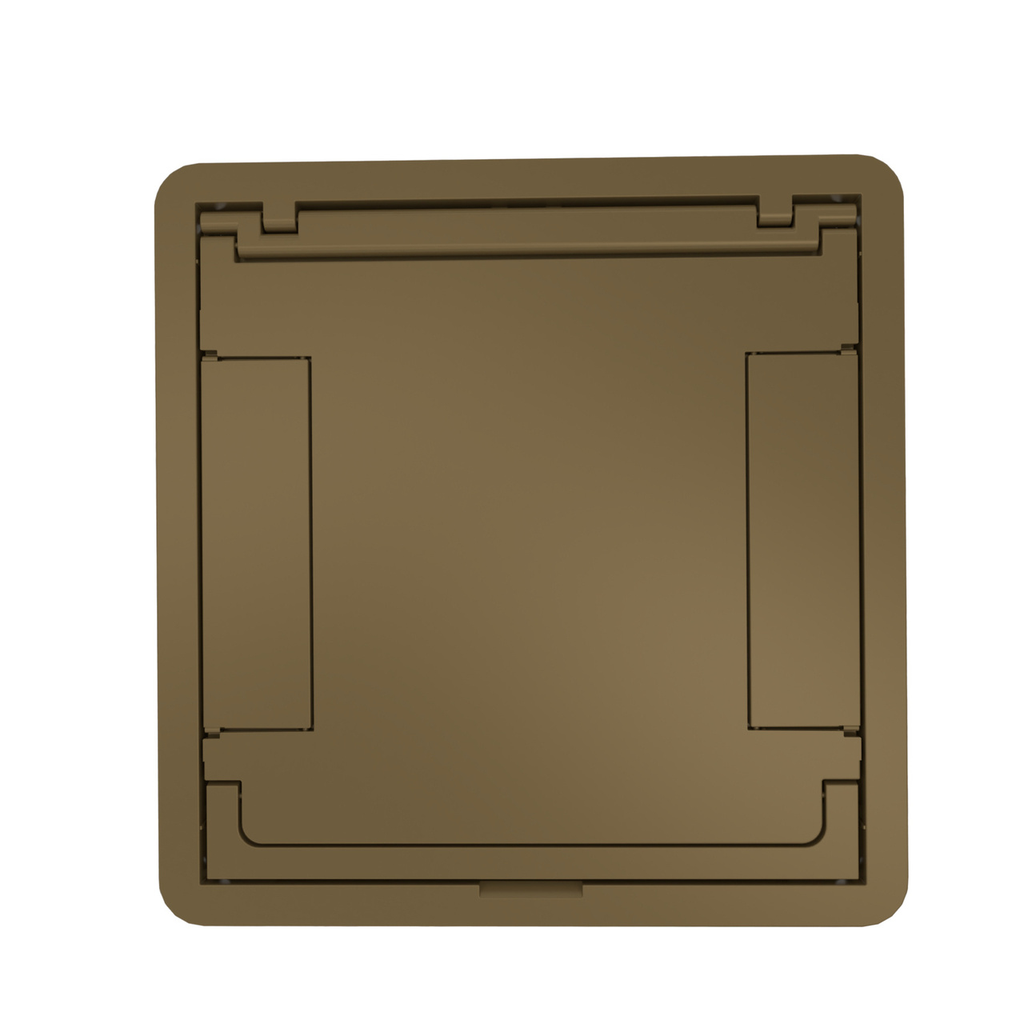 FLOORPORT LARGE FLANGED BLANK TOP BRONZE