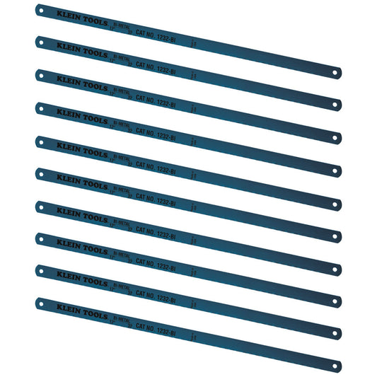 Bi-Metal Blades, 32 TPI, 12-Inch, 10-Pack