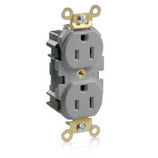 Lev-Lok Duplex Receptacle