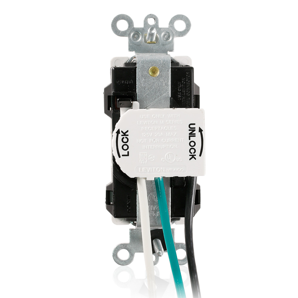 Lev-Lok Duplex Receptacle