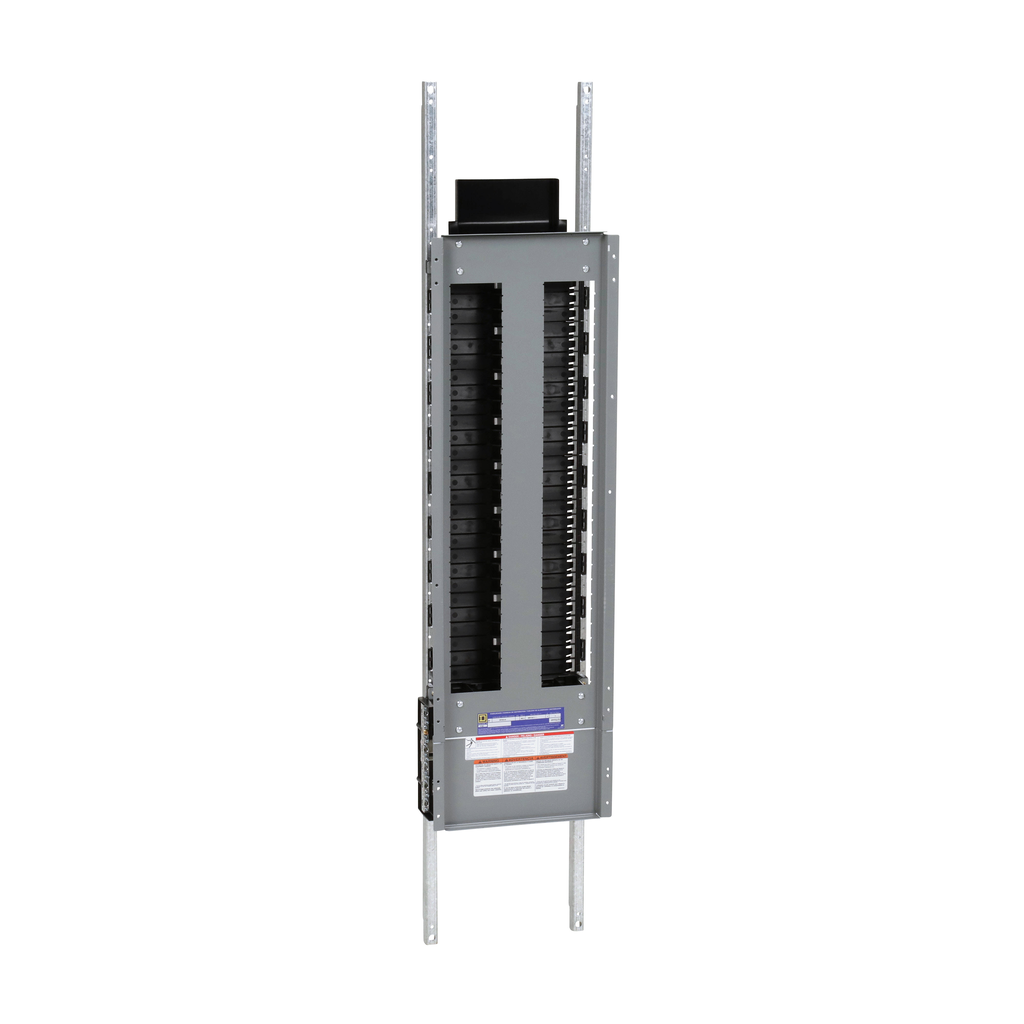 Panelboard interior, NF, main lugs, 400A, Cu bus, 54 pole spaces, 3 phase, 4 wire, 600Y/347VAC max