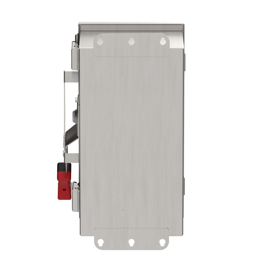 Safety switch, heavy duty, unfused, viewing window, NEMA 4X, 600V, 60A, 3 pole, neutral installed, ground lugs