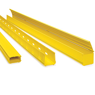 4x4 Solid Duct with Cover, Yellow (1/Carton)