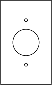 RFB9 and RFB11 Series Single Receptacle Device Plate