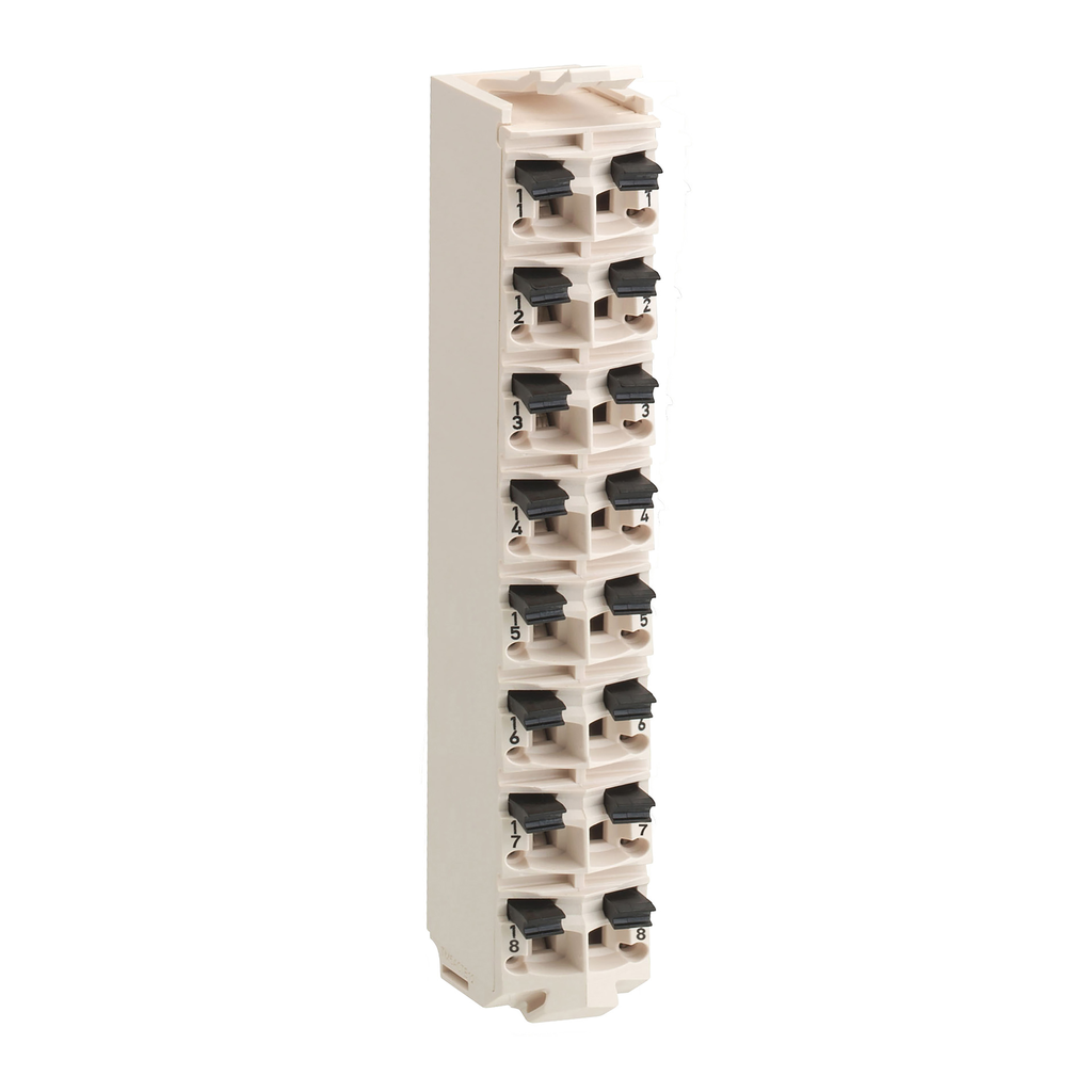 terminal block, Modicon TM5, 16 contacts, white, quantity 1