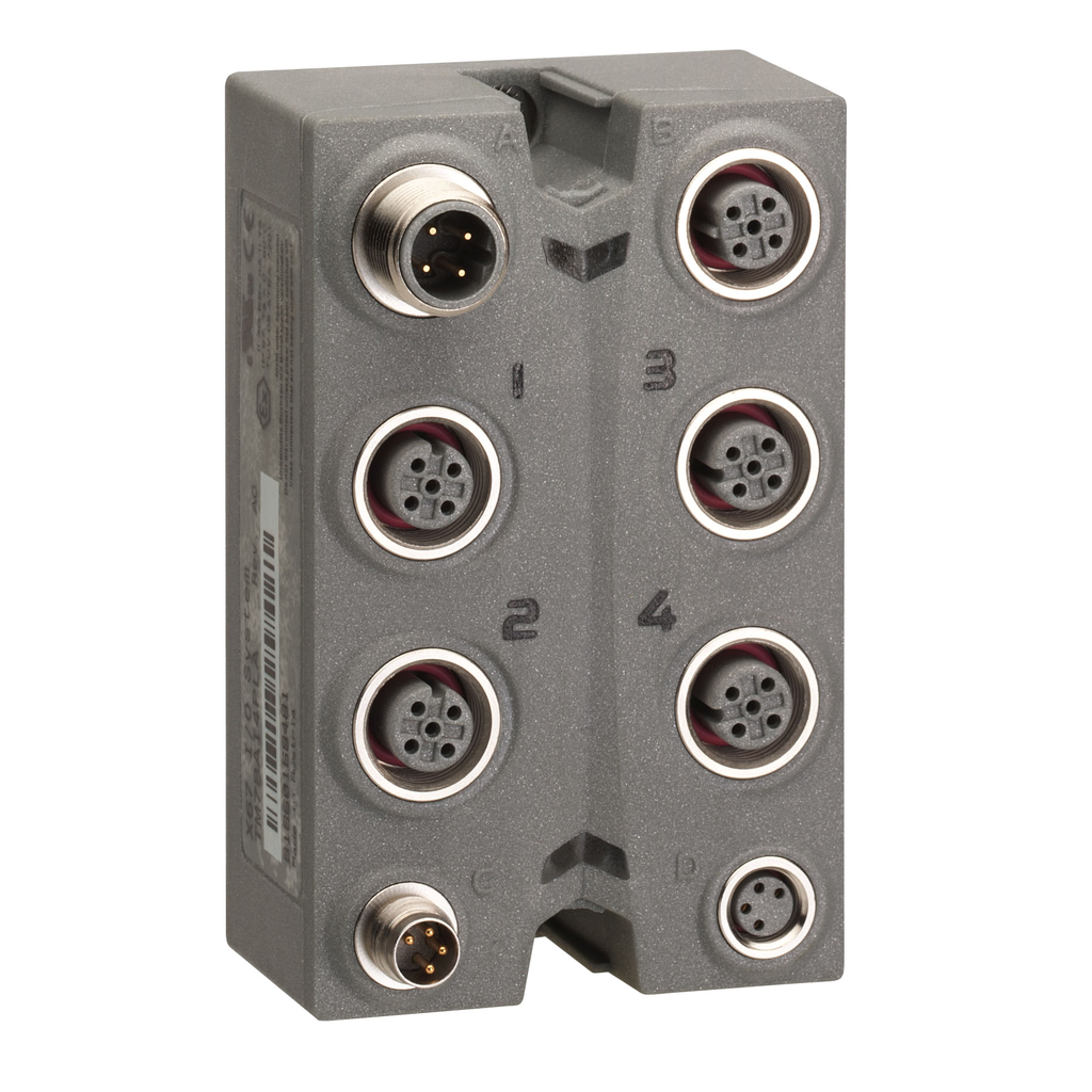 Analog I/O expansion block, Modicon TM7, IP67, 2 AI/2AO, 0 20 mA, M12 ...