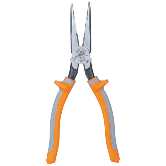 Pliers, Long Nose Side-Cutters, Insulated, 8-Inch