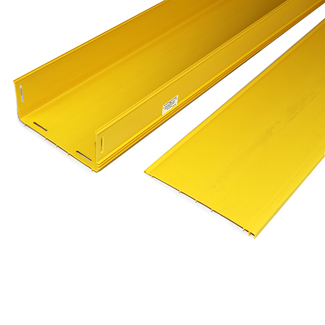 4x8 Solid Duct with Hinged Cover, Yellow (1/Carton)