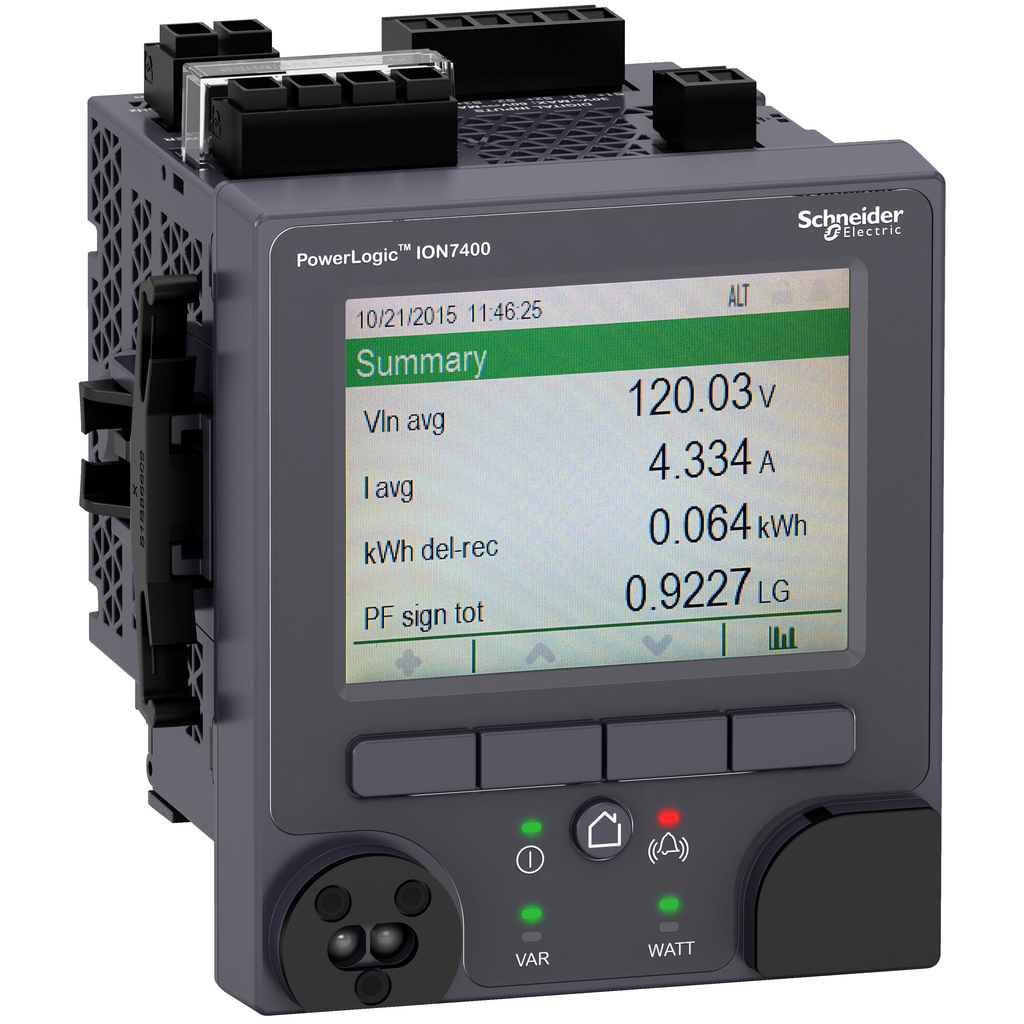 PowerLogic ION7410 LV DC - Panel mount meter - display - optical port ...