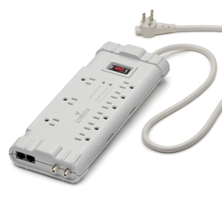 Office grade surge strip with ABS plastic enclosure; 120V/15A; 6 ft cord with 5-15Pplug; (9) NEMA 5-15R outlets; 67.5kA Max Surge Current; 2020 Joules; RJ-45 and Coax Protection - BEIGE