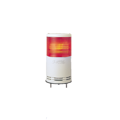 Monolithic precabled tower light, Harmony XVC, plastic, red, 100mm, base mounting, steady or flashing, IP54, 24V DC