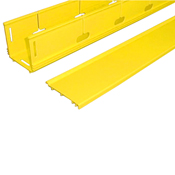 4x4 Slotted Duct with Hinged Cover, Yellow (1/Carton)