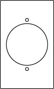 RFB9 and RFB11 Series Single Receptacle Device Plate
