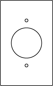 RFB9 and RFB11 Series Single Receptacle Device Plate