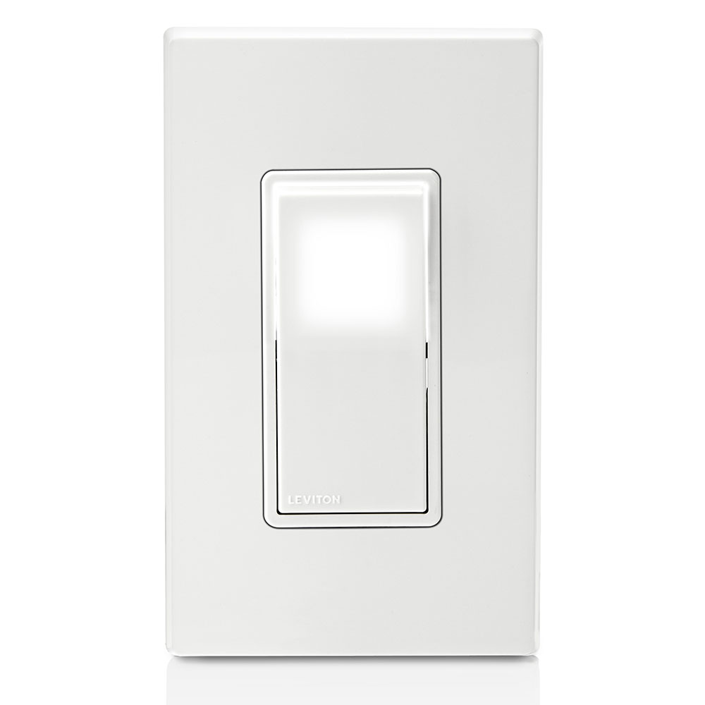 Decora LED Illuminated Rocker Single-Pole Switch