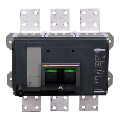 Circuit breaker, PowerPacT R, 2000A, 3 pole, 600VAC, 25kA, busbar, ET 1.0I, 80%
