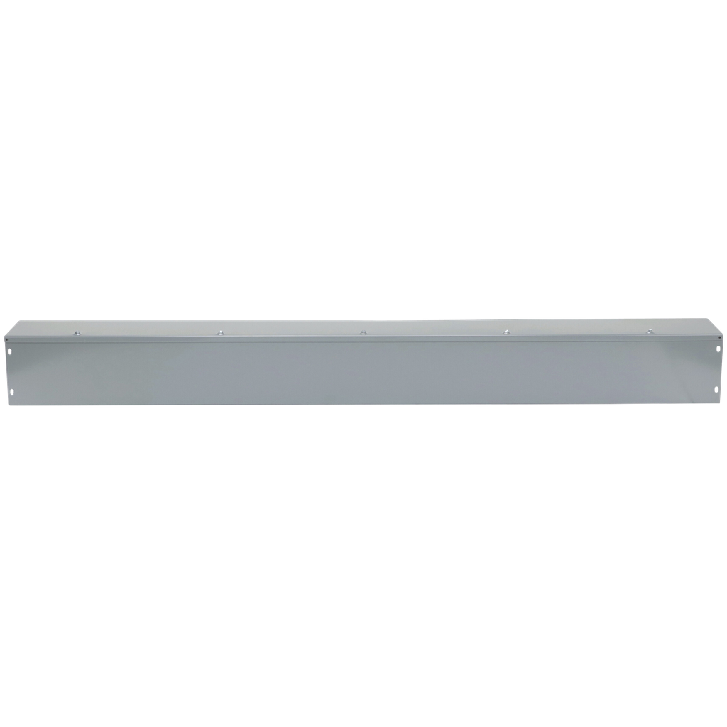 Wireway, Square-Duct, 6 inch by 6 inch, 5 feet long, hinged cover, N1 paint, NEMA 1