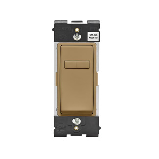 Renu Dimmer Switch Companion for Multi-Location Dimming Leviton Renu Coordinating Dimmer Remote RE00R-WC for 3-Way or More Applications, 120VAC, in Warm Caramel