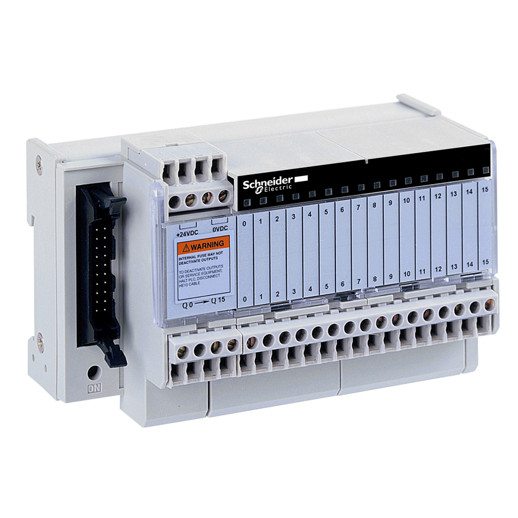 sub-base - soldered electromechanical relays ABE7 - 16 channels - relay 5 mm