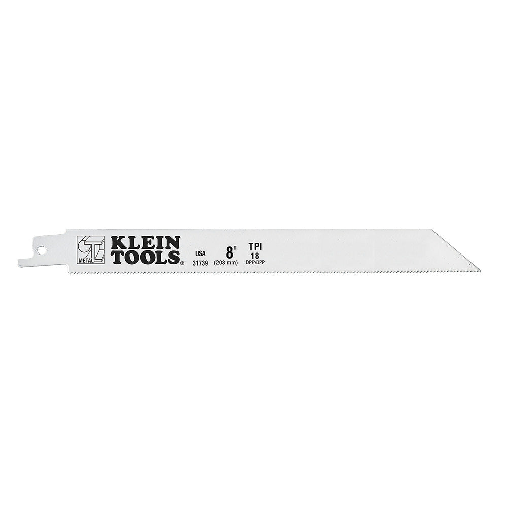 Reciprocating Saw Blades, 18 TPI, 8-Inch, 5-Pack