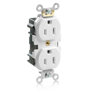 Lev-Lok Duplex Receptacle