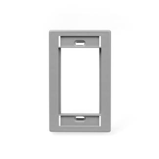 Single-Gang MOS Wallplate, Gray