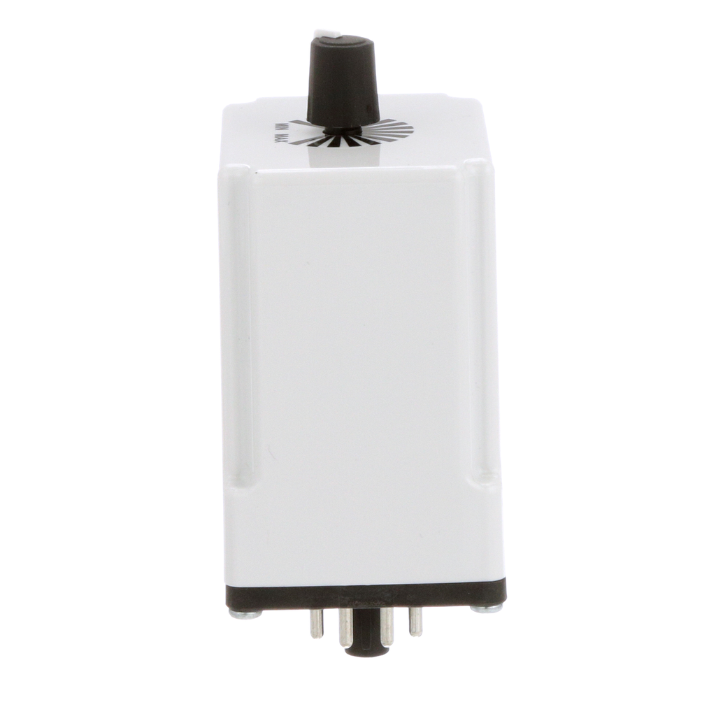 Timing Relay, Type JCK, plug In, on delay, adjustable time, 0.3 to 30 minutes, 10A, 240 VAC, 120 VAC/110 VDC