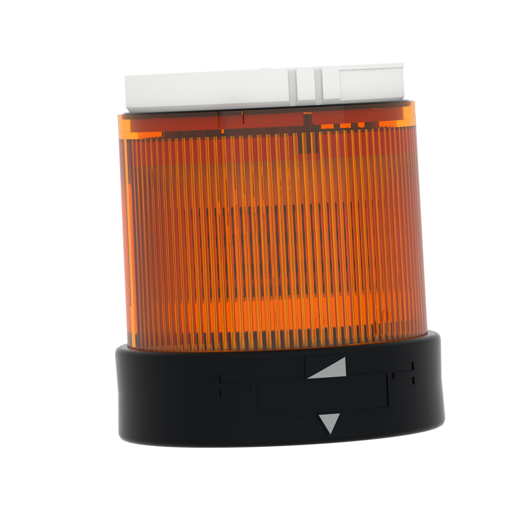 Indicator bank, Harmony XVB, illuminated unit, plastic, orange, 70mm, steady, integral LED, 24V AC/DC