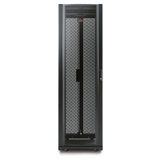 APC NetShelter AV, Server Rack Enclosure, 42U, 10-32 Threaded Rails, Black, 1991H x 600W x 825D mm