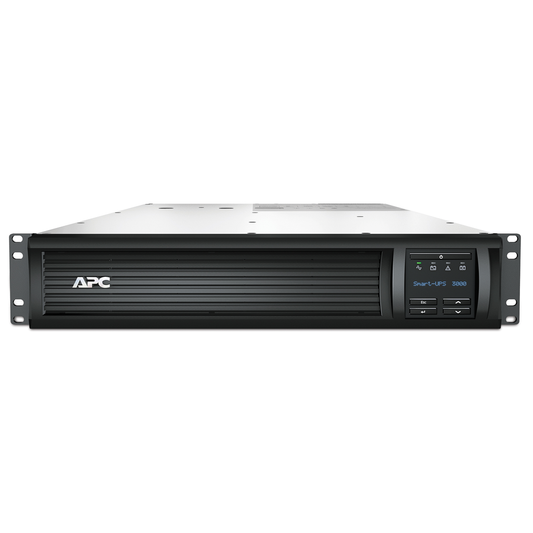 APC Smart-UPS, Line Interactive, 3kVA, Rackmount 2U, 208V, 2x NEMA L6-20R outlets, SmartSlot, AVR, LCD