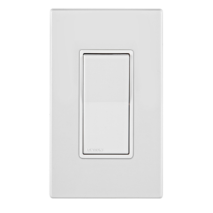 Decora Edge 15 Amp 3-Way Rocker Switch, White