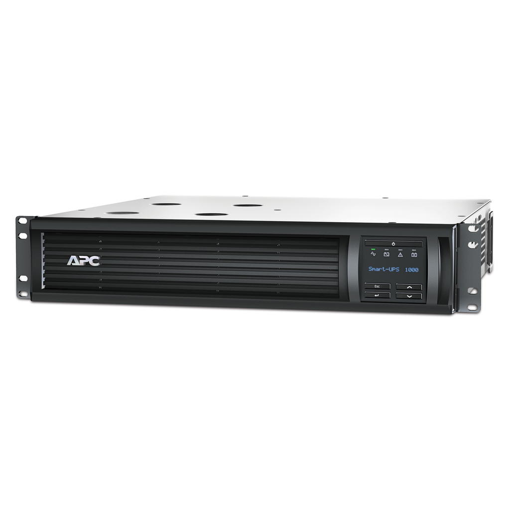 APC Smart-UPS, Line Interactive, 1000VA, Rackmount 2U, 120V, 6x NEMA 5-15R outlets, SmartConnect Port+SmartSlot, AVR, LCD