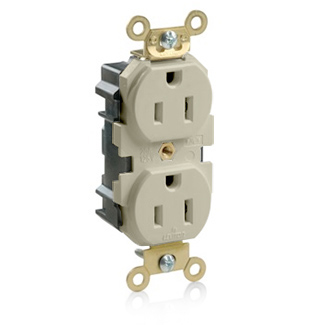 Lev-Lok Duplex Receptacle