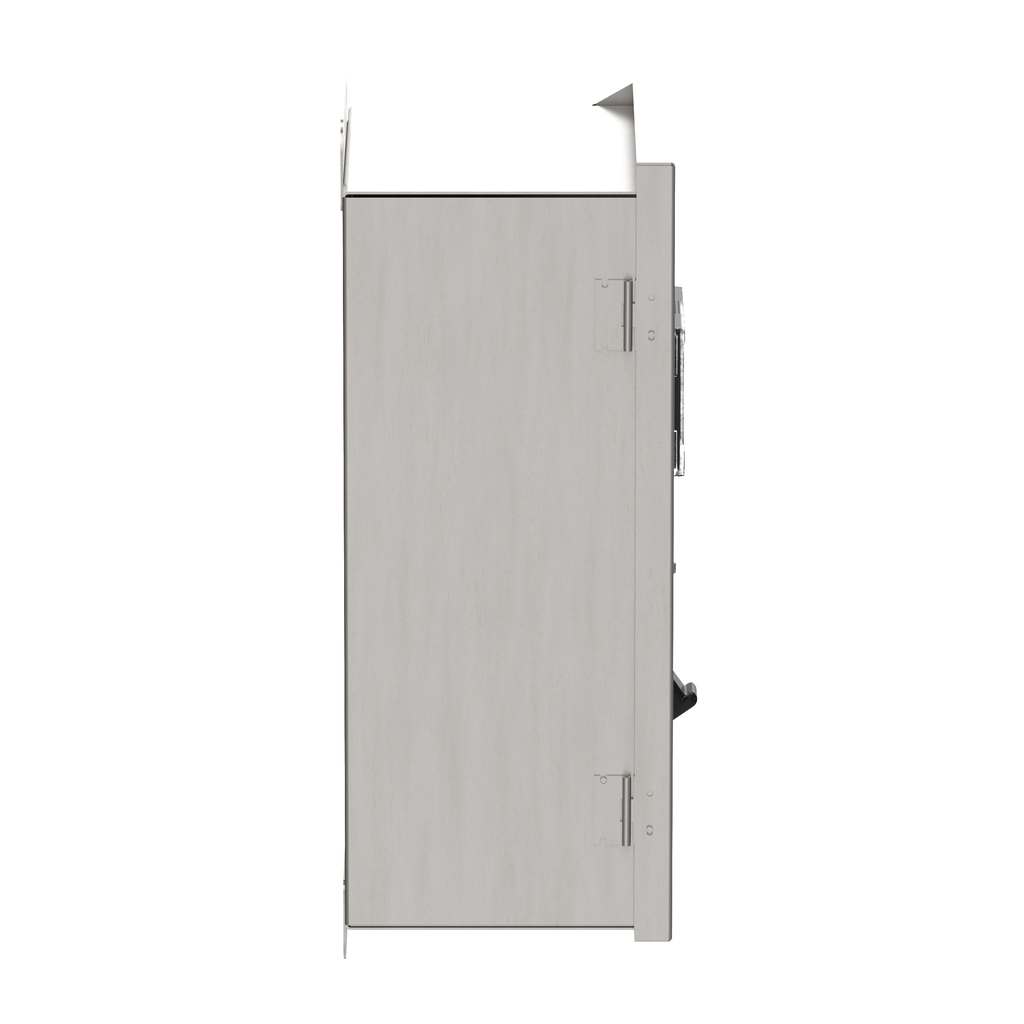 Safety switch, heavy duty, unfused, viewing window, NEMA 4X, 600V, 60A, 3 pole, neutral installed, ground lugs