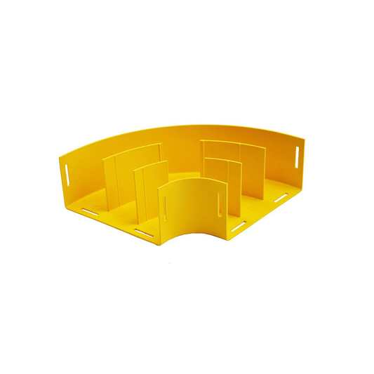 4x8 Horizontal Elbow, 90 deg, without Cover, Yellow