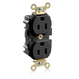 Lev-Lok Duplex Receptacle