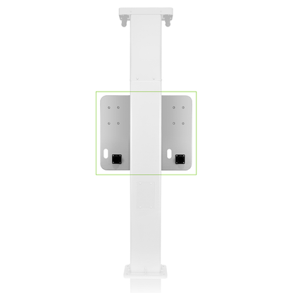 Mounting Template for Dual Mount Charging Station Pedestal, Side/Side with Retractable Cord Management