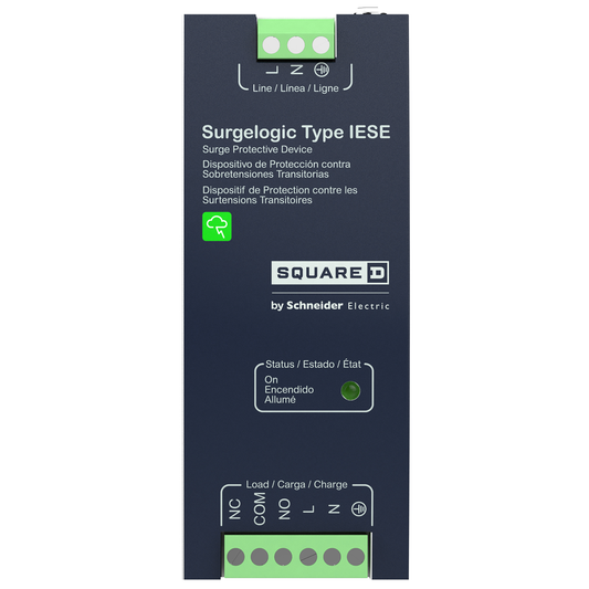 Surge protection device, Surgelogic, type IESE, 5A, 120 V, DIN rail mount, active tracking filter