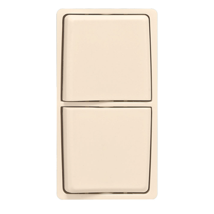 RENU Combination Switch Color Change Faceplate, Gold Coast White Leviton Renu Color Change Kit RK634-GC for Renu Combination Switches, in Gold Coast White