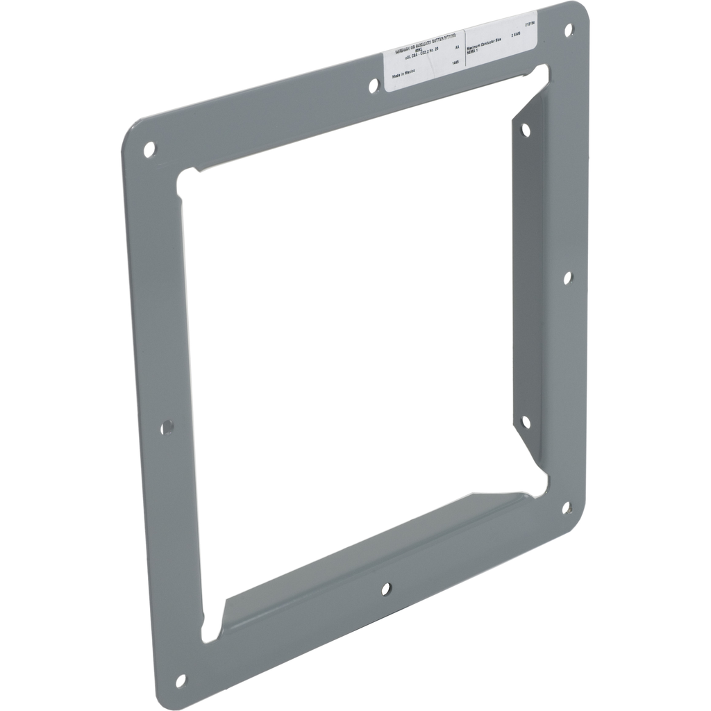 Wireway, Square-Duct, 8 inch by 8 inch, panel adapter, N1 paint, NEMA 1