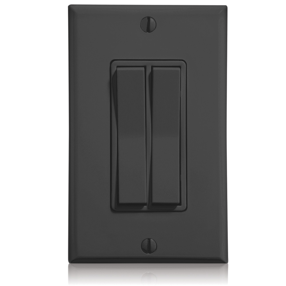 LevNet RF 902 MHz Dual Rocker Decora Entry Station, Black