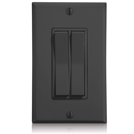 LevNet RF 902 MHz Dual Rocker Decora Entry Station, Black