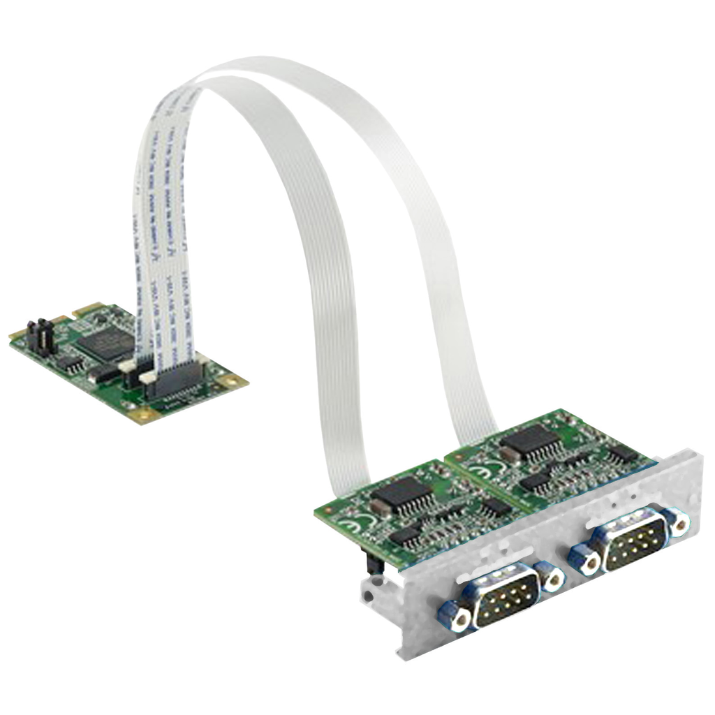 Serial line interface, Harmony iPC, mini PCIe 2xRS232 Isolated for