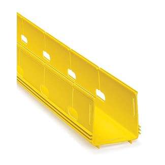 4x4 Slotted Duct without Cover, Yellow (1/Carton)