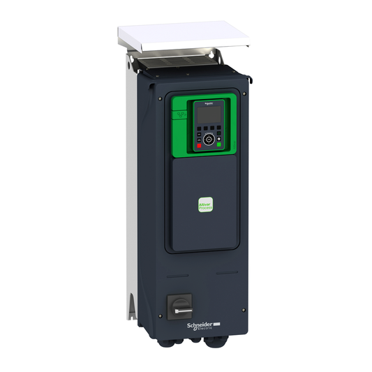 Variable speed drive, Altivar Process ATV900, ATV950, 11kW/15 hp, 380/480 V, IP55/UL type12, disc.switch