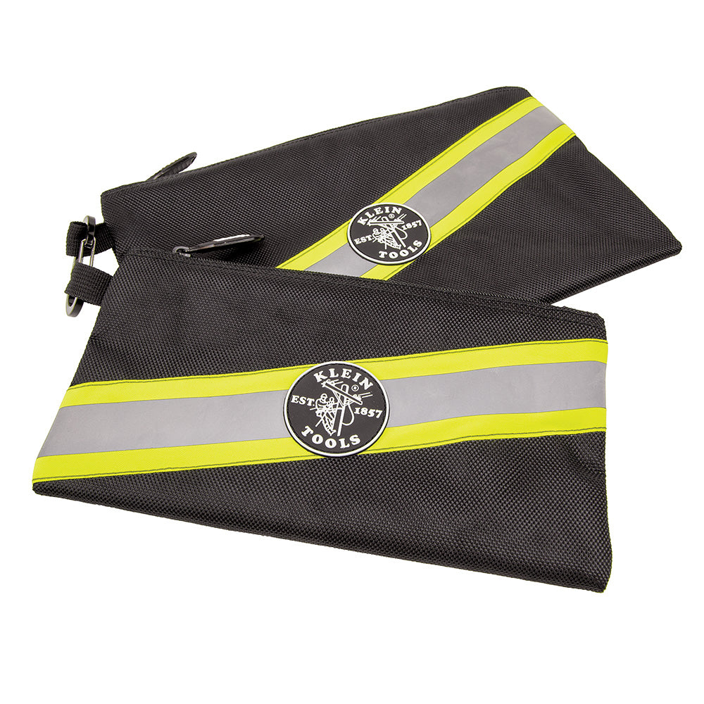 Zipper Bags, High Visibility Tool Pouches, 2-Pack