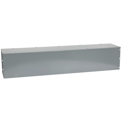 Wireway, Square-Duct, 12 inch by 12 inch, 5 feet long, hinged cover, N1 paint, NEMA 1