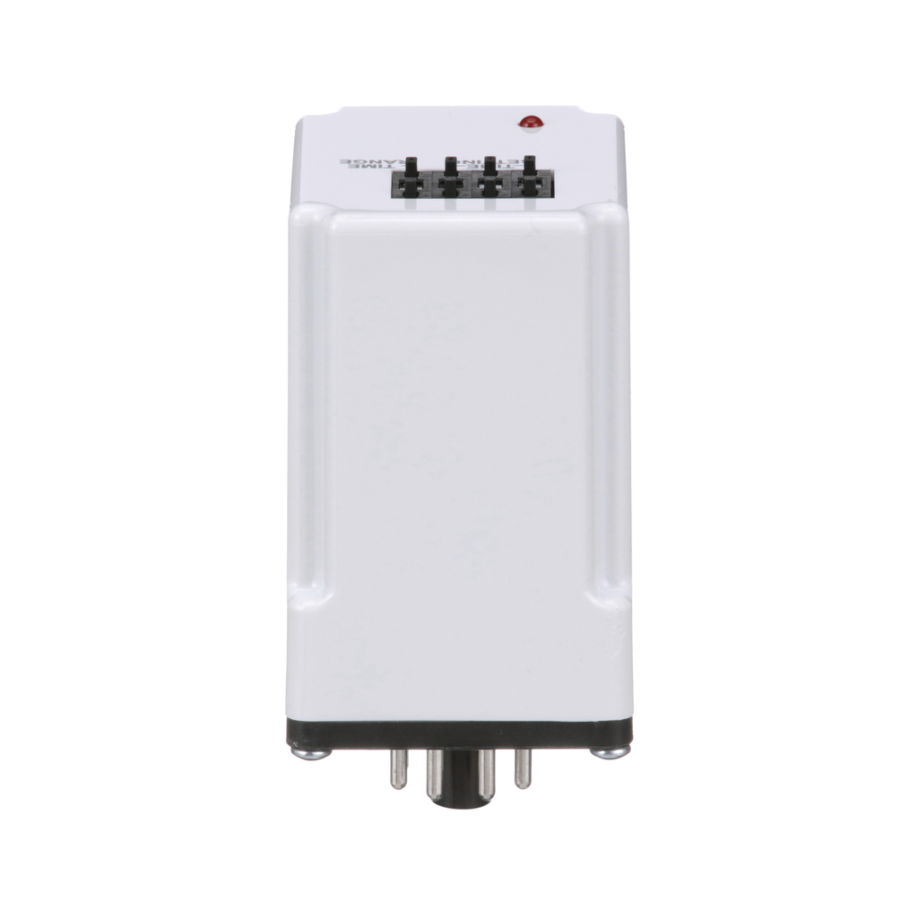 Timing Relay, Type JCK, plug In, on delay, programmable, 0.5 second to 999 hours, 10A, 240 VAC, 120 VAC/110 VDC