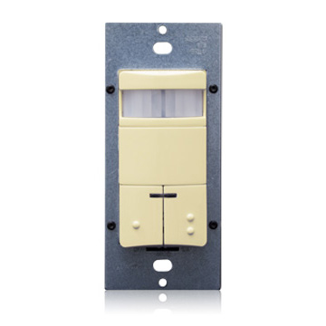 Occupancy Sensor, PIR, Wall Switch, 2100SF, 120-277V, Ivory, Decora